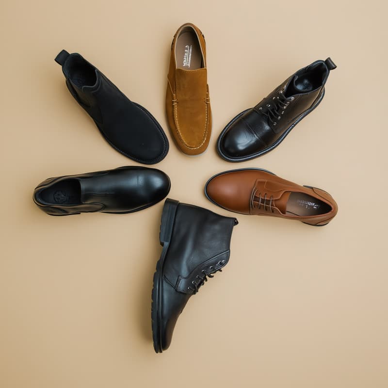 group-of-shoes-making-a-cirlce